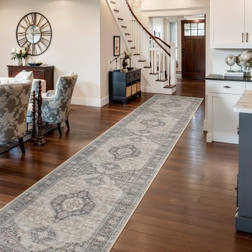 Lahome Oriental Hallway Runner Rug, 2.5x12 Washable Kitchen Runners by Lahome