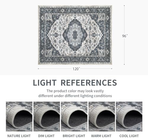 8x10 Vintage Washable Area Rug - Image 2