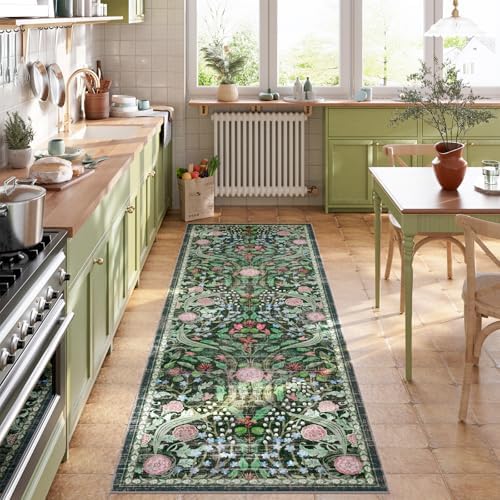 AMTOVO 2x6 Runner Rug for Hallway, Washable Non-Slip Long Kitchen Carpet - Image 3