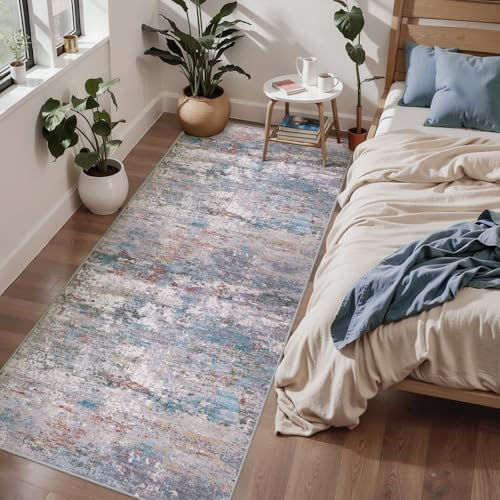 Abstract 2x6 Washable Runner Rug - Image 2