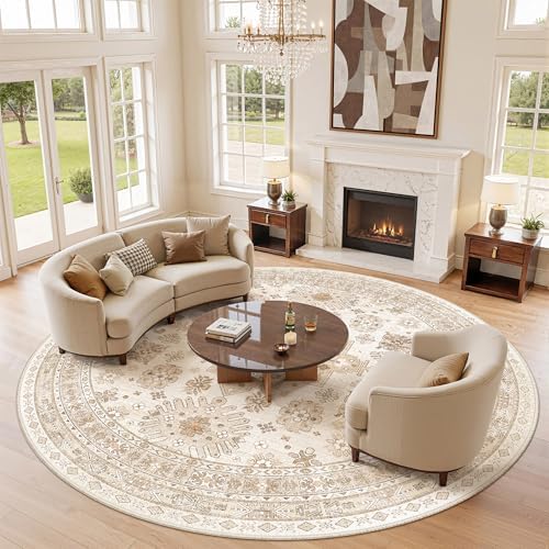 zesthome Round Rug 8ft, Circle Rug by Zesthome