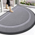 OLANLY Half Circle Front Door Mat Outside 71x47 All-Season Rubber Doormat by OLANLY