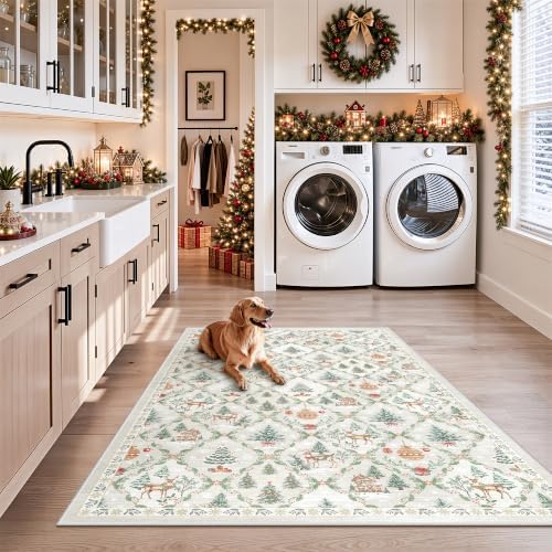 3x5 Christmas Non-Slip Area Rug - Image 5