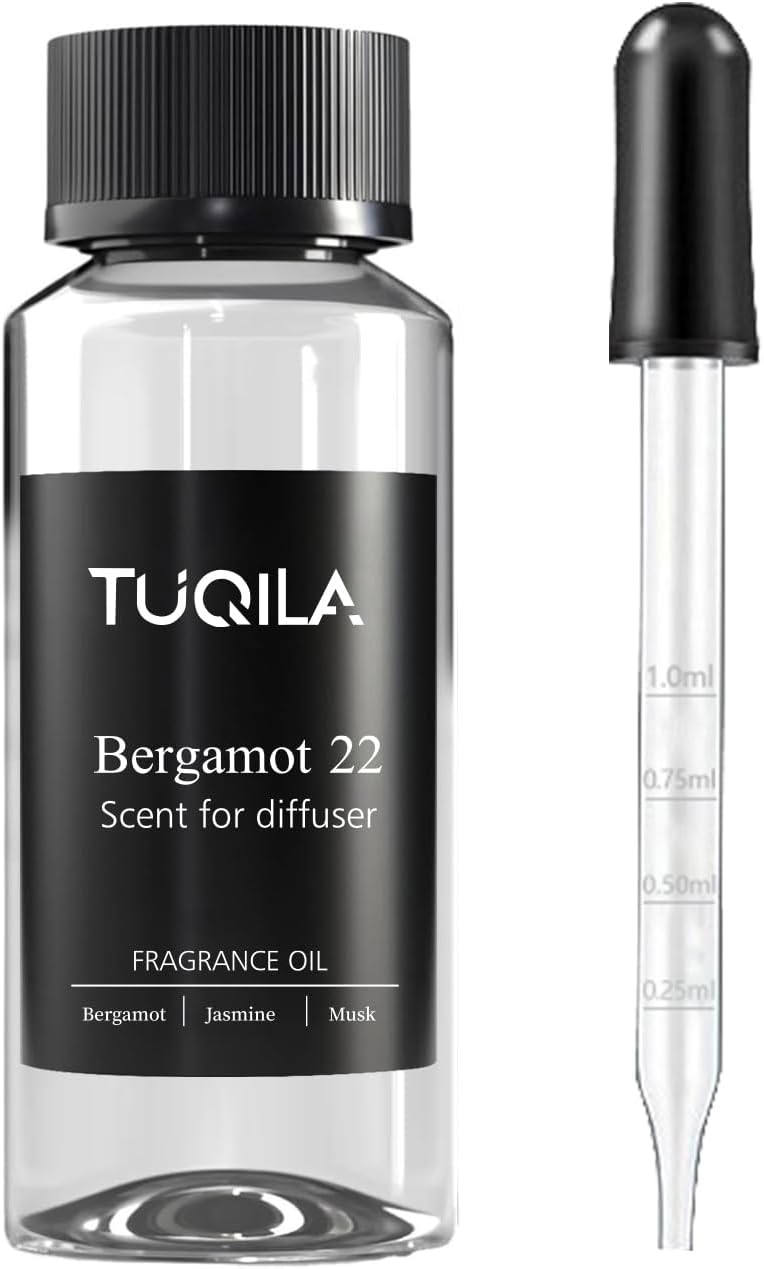 Hotel Bergamot Essential Oil - 120ML Waterless Scent Oil for Cold Air Diffusers, Luxury Aroma Fragrance Oils for Home, Spa & Office-Long Lasting Aromatic Oil for Waterless Diffusers