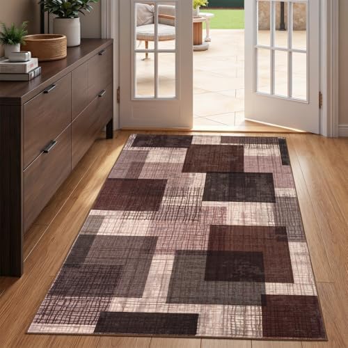 Washable 3x5 Entryway Rug, Throw Rugs by Ailyei