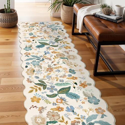3x10 ft Long Hallway Runner Rug：Non-Slip Washable Wide Kitchen Rugs Cream - Image 5