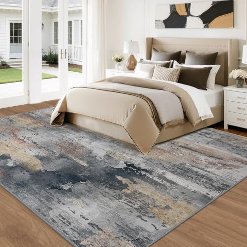 RELEANY Washable 5'x7' Abstract Area Rug - Image 3