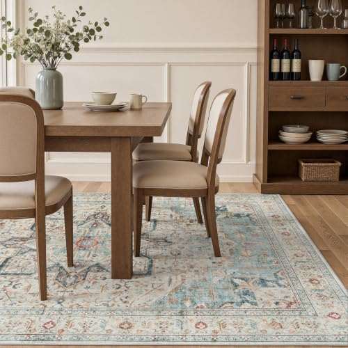 Tortania Area Rug 10x12 Living Room Rug Washable Soft Multi - Image 6