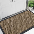 Smiry Front Door Mat Outside Entrance, Low Profile Rubber Doormat by Smiry