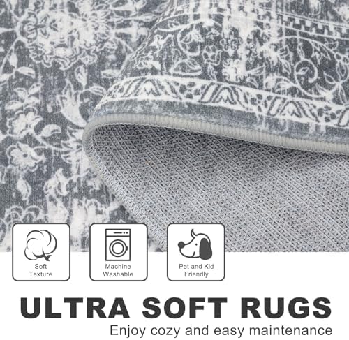 KILOCOCO Runner for Hallway 2.6x10 ft Washable Runner Non-Slip Rug - Image 4