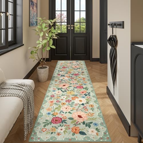 DUKINO 2.6x10 Runner Rug for Hallway, Washable Kitchen Rugs Non Slip - Image 6