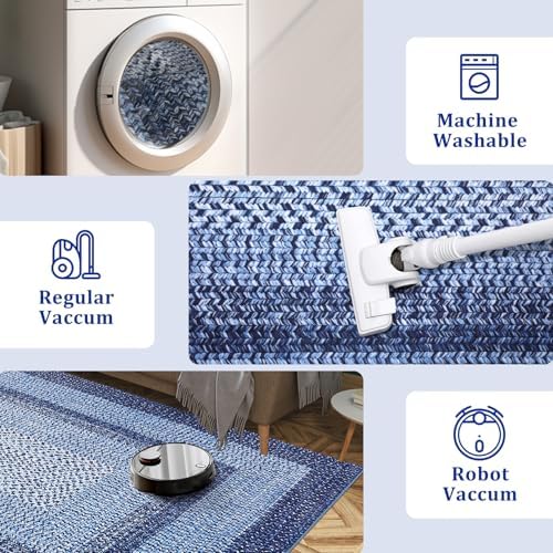 RUGSREAL Modern 3x5 Oval Rug Washable Rug - Image 6