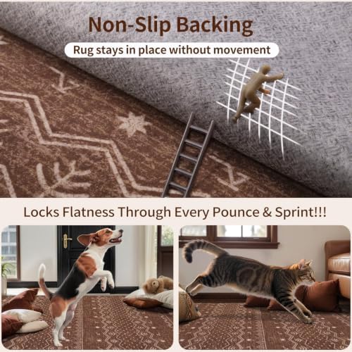 SERISSA 2x3 Washable Non-Slip Boho Area Rugs - Image 5
