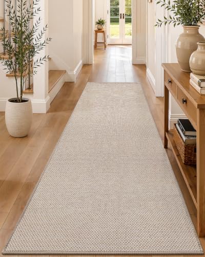 Color&Geometry Runner Rug 36"x120"Non Slip Rubber Backing Hallway Rug by COLORG