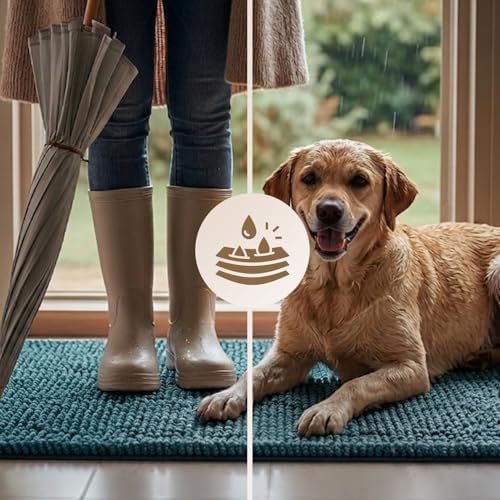 EHEYCIGA 60x36in.Super Absorbent Dog Door Mat - Image 4