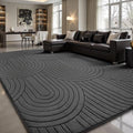 Sour Lemon 6x9 Area Rugs for Living Room Bedroom, Large Carpet Grey Rug by SourLemon