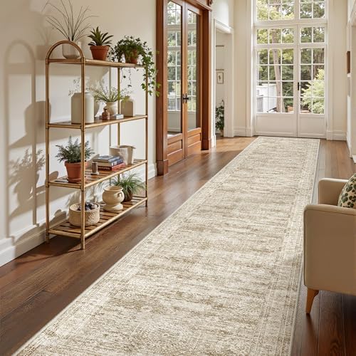 2'6 x 14' Runner Rug Non Slip, Washable Kitchen Rugs by Restydon