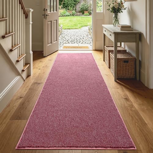 2x8 Red/White Runner Rug Washable Non-Slip - Image 2