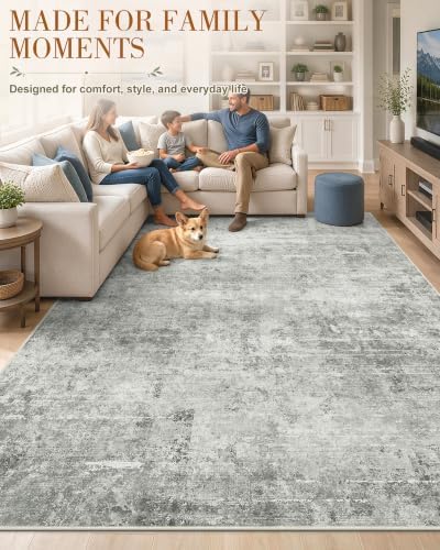 OLANLY 6x9 Washable Area Rug, Soft Non Slip Carpet - Image 3