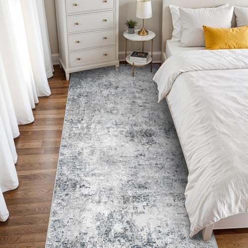 3x8 Washable Runner Rug: Modern Abstract Carpet - Image 4