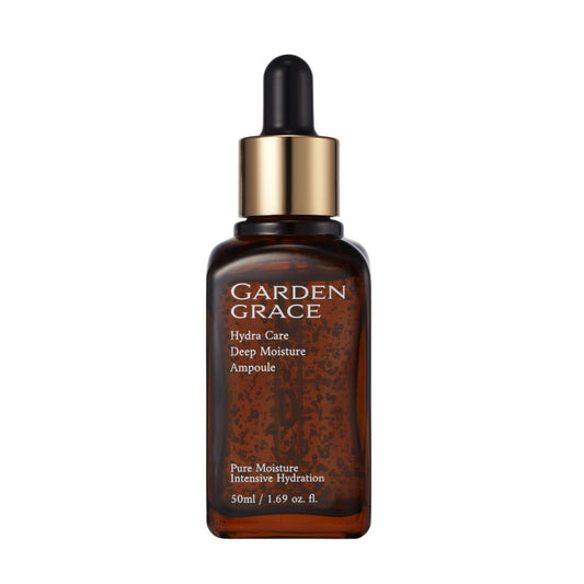 GARDENGRACE (Korean Skincare) Hydra Care Deep Moisture Ampoule(serum) 50ml, 1.69 fl.oz, Rich Natural Korean Skincare for an Even Skin Tone. Aloe vera leaf water instead of purified water(70.26%)