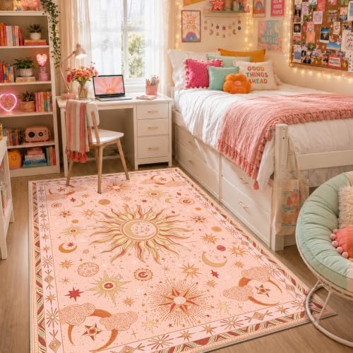 Vacuum-Friendly, 5x7 Washable Area Rug - Image 2