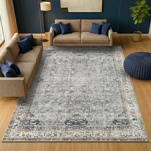 Keen Home Design Vintage Washable Area Rug, Non-Slip Low Pile - Image 4