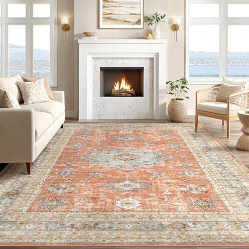 cotiled 9x12 Area Rug for Living Room, Traditional - Image 5