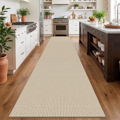 IOHOUZE Washable Exrea Long Hallway Runner Rug 3x16 Non Slip Rubber Backed - Image 2