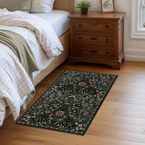 Floral 2x3 Entryway Rug Washable Doormat Indoor Throw Rug - Image 2