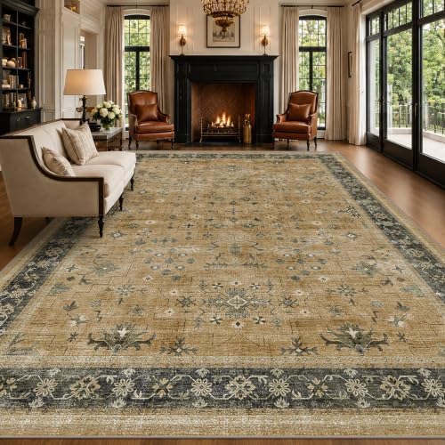 Hazo Haus Vintage Boho 8x12 for Living Room by HazoHaus