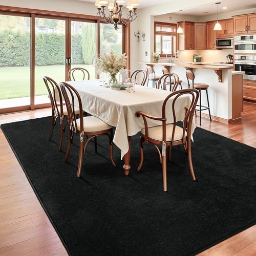 Chicrug Black 6x9 Minimalist Washable Area Rugs - Image 3