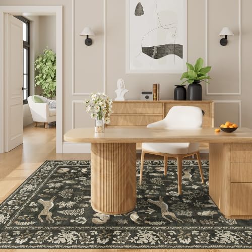 DUKINO 4x6 Area Rug, Washable Rug - Image 6