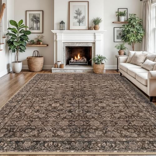 SIILOOM 9x12 Washable Area Rug, Non Slip Large Rug by SiiloomRug