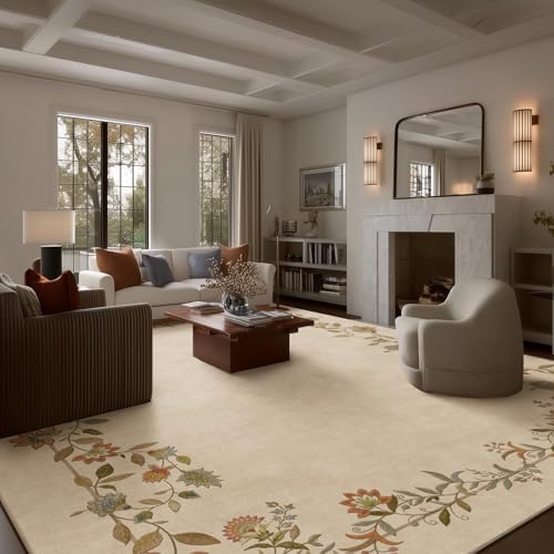 10x12 Area Rug Living Room: Washable Bedroom Rug Non Slip Soft Large Carpet - Image 2
