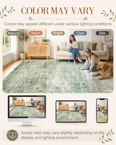 OLANLY 3x5 Washable Accent Rug, Soft Non Slip Carpet - Image 2