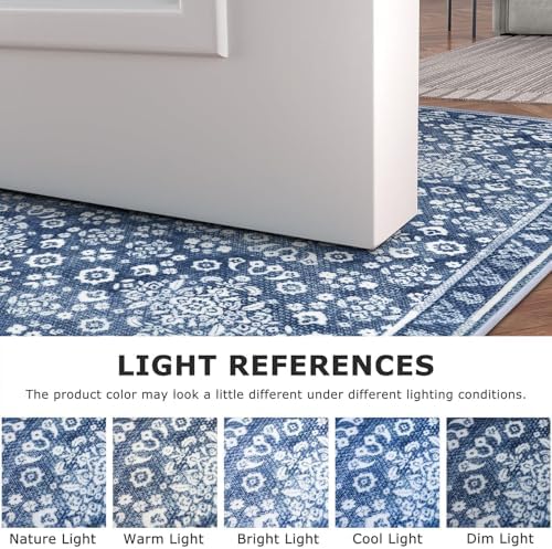 Washable Vintage 2x8 Runner Rug Non Slip Runners - Image 4