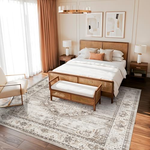 10x10 Square Area Rug: 10ft Square Washable Living Room Rugs Ultra Thin Soft - Image 4
