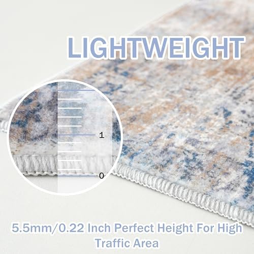 IOHOUZE Abstract Runner Rug 3x16 Ft Extra Long Washable Runners - Image 5