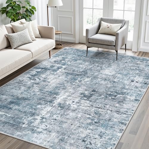 Soalmost Abstract Rug 5x7 Washable Area Rugs - Image 2