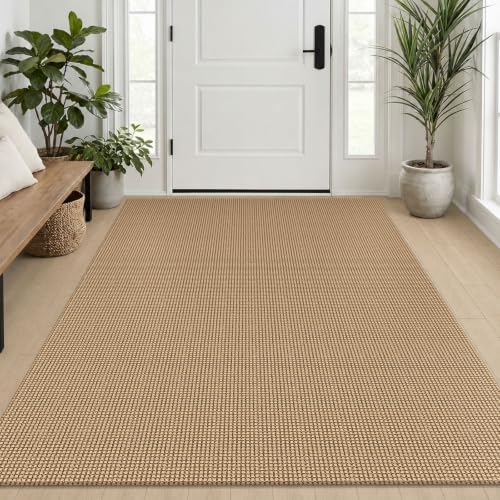 EARTHALL Woven Area Rug 4x6 Ft Washable Rugs by EARTHALL