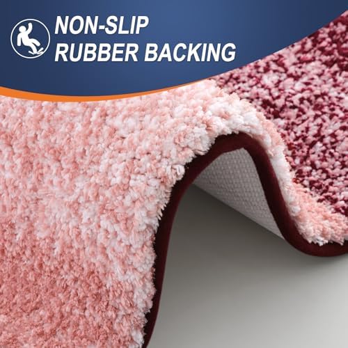 OLANLY Bathroom Runner Rug 47x24, Extra Soft Absorbent Microfiber Bath Rugs - Image 4