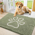 Smiry Dog Door Mat for Muddy Paws, Absorbent Non Slip Dirt Trapper by Smiry