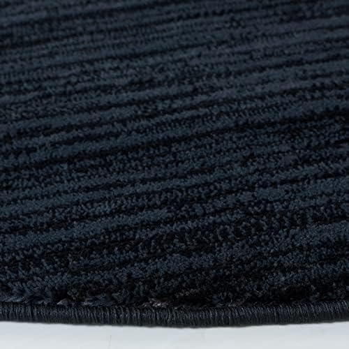 SAFAVIEH Vision Round Rug 8', Modern Tonal Black VSN606Z - Image 4