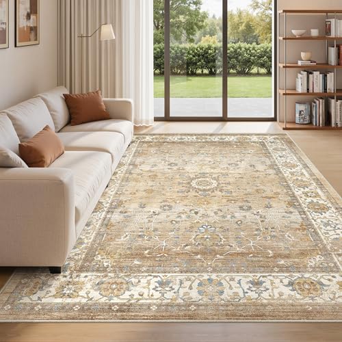 befbee Washable 5x7 Area Rug Non Slip Stain Resistant Rug by Befbee