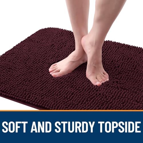OLANLY Dog Door Mat for Muddy Paws 40x32, Super Absorbent Chenille Mud Mat - Image 4