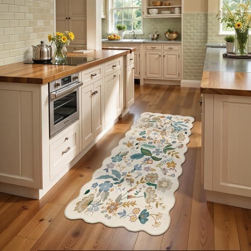 3x6 Runner Rug Machine Washable: Floral Carpet Runner - Image 2