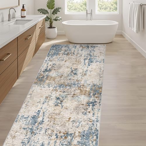 LOONGRUG Runner Rug 3x8 Washable Non-Slip Kitchen Neutral Modern Rug - Image 5