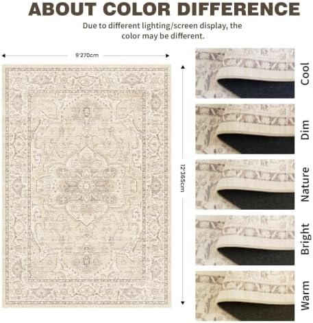 9x12 Washable Area Rugs for Living Room - Image 2