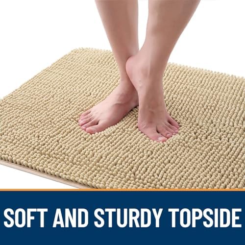 OLANLY Dog Door Mat for Muddy Paws 59x32, Super Absorbent Chenille Mud Mat - Image 4